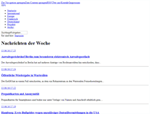Tablet Screenshot of jura.uni-sb.de